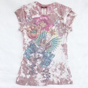 Untamed Heart Tie Dye Graphic Tee